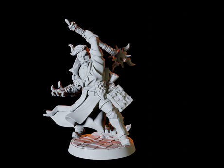 Warlock Warrior Miniature for Dungeons and Dragons, Pathfinder or other TTRPGs