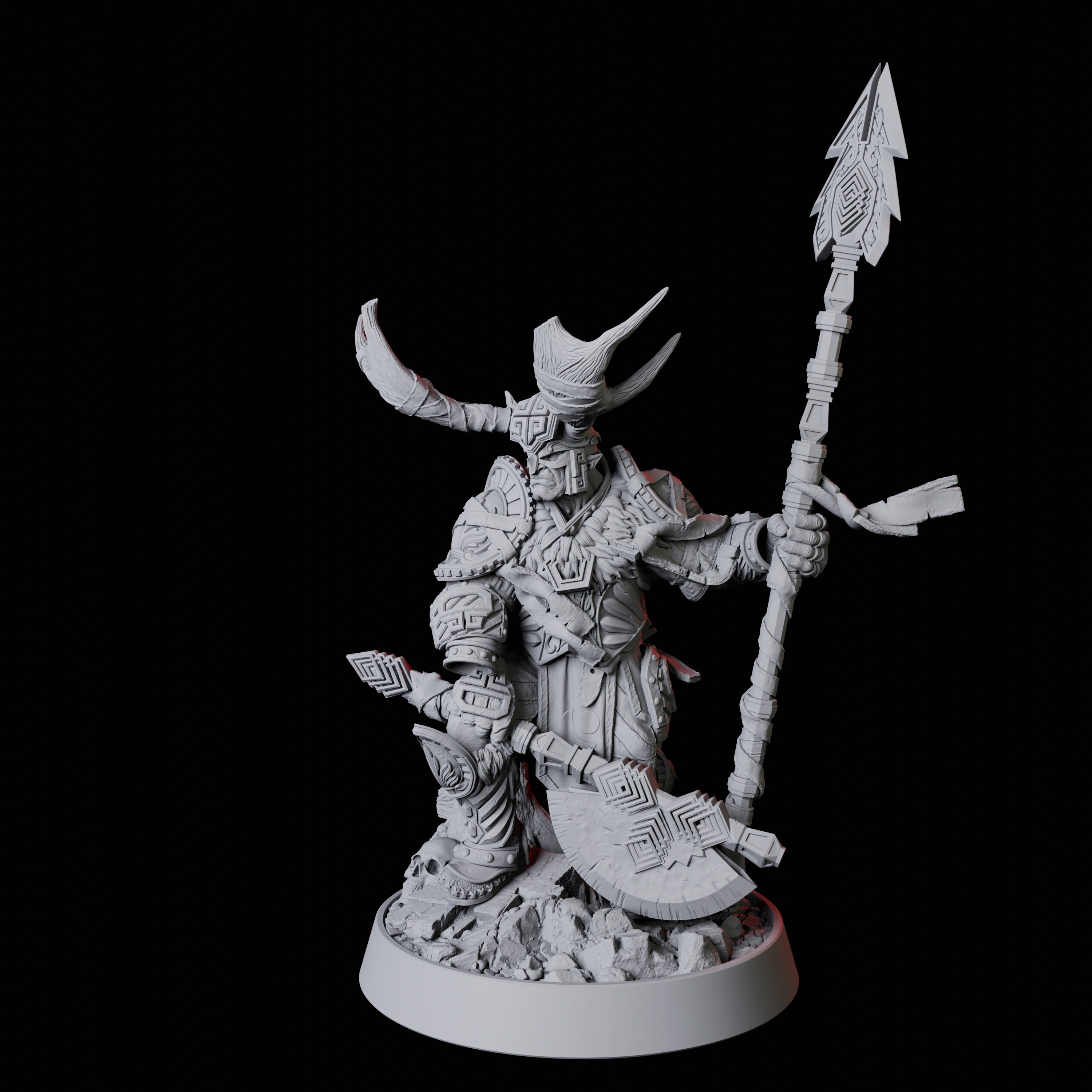 Warrior Druid Miniature for Dungeons and Dragons