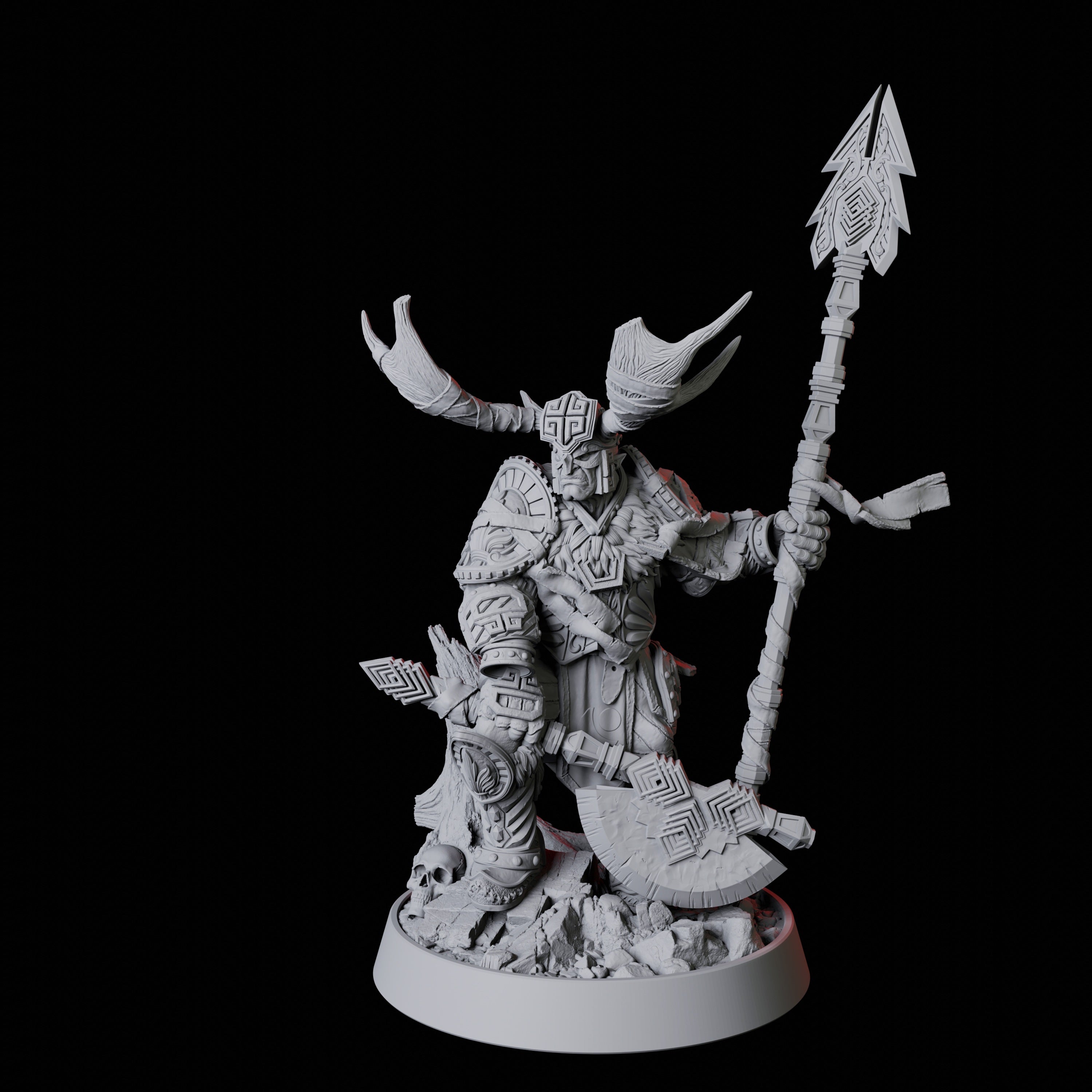 Warrior Druid Miniature for Dungeons and Dragons