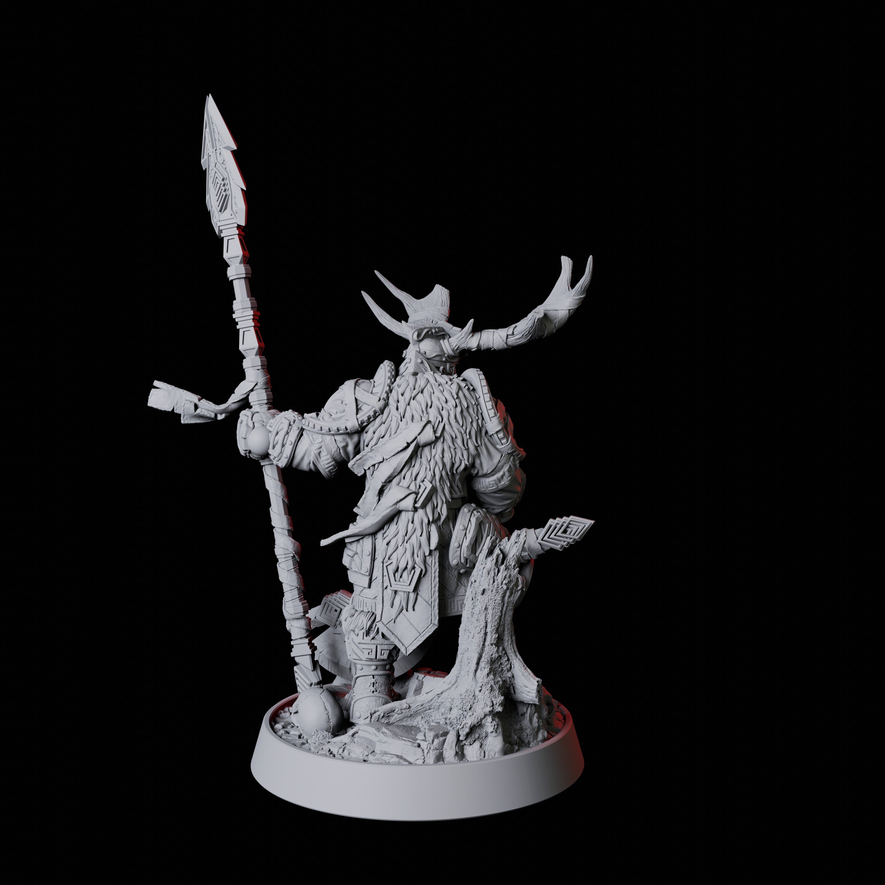 Warrior Druid Miniature for Dungeons and Dragons