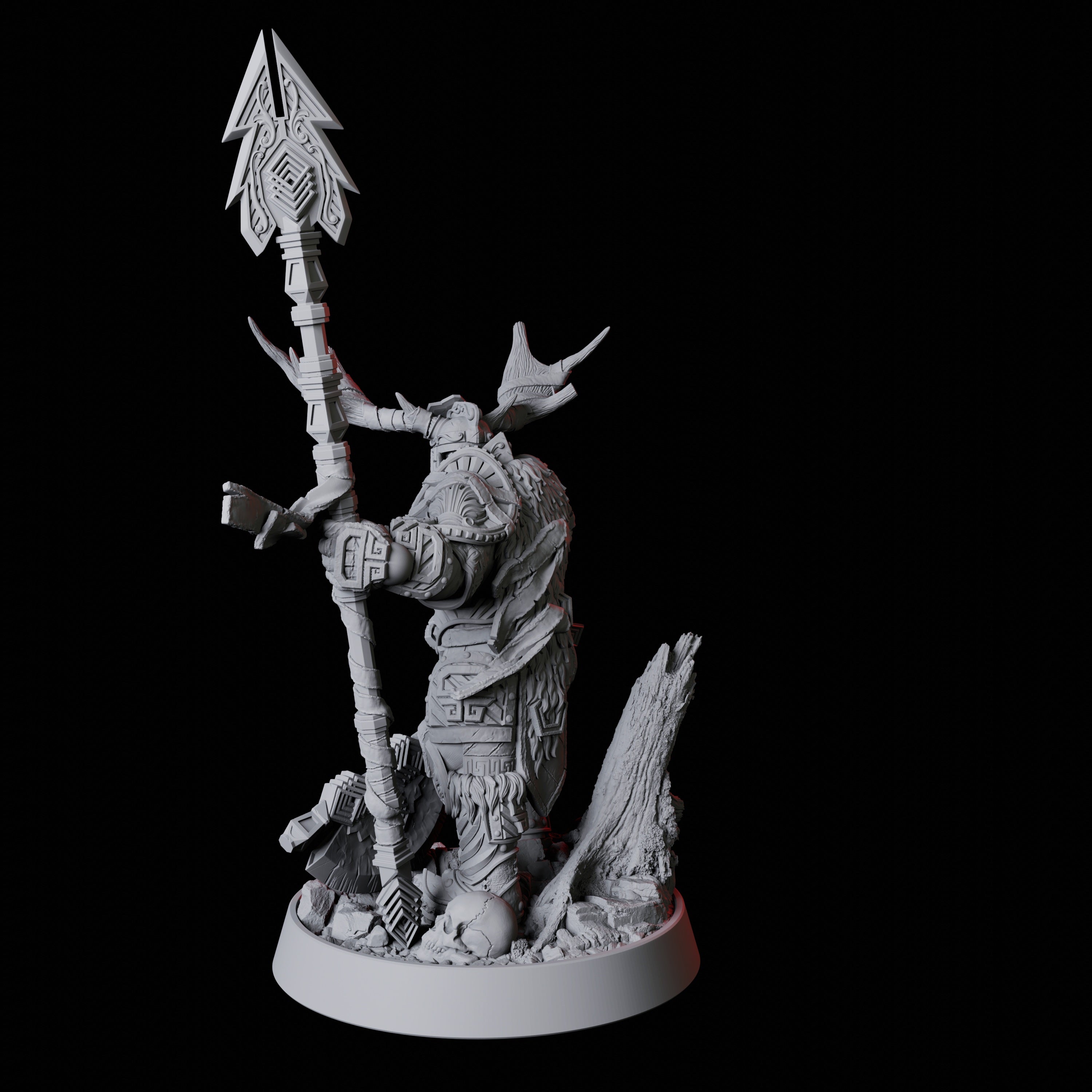 Warrior Druid Miniature for Dungeons and Dragons