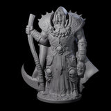 Warrior Lich Necromancer Miniature for Dungeons and Dragons, Pathfinder or other TTRPGs