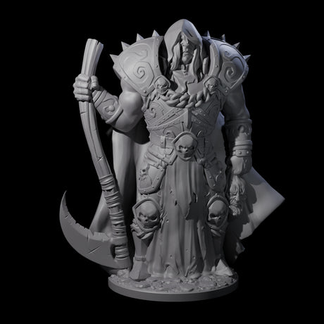 Warrior Lich Necromancer Miniature for Dungeons and Dragons, Pathfinder or other TTRPGs