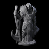 Warrior Lich Necromancer Miniature for Dungeons and Dragons, Pathfinder or other TTRPGs