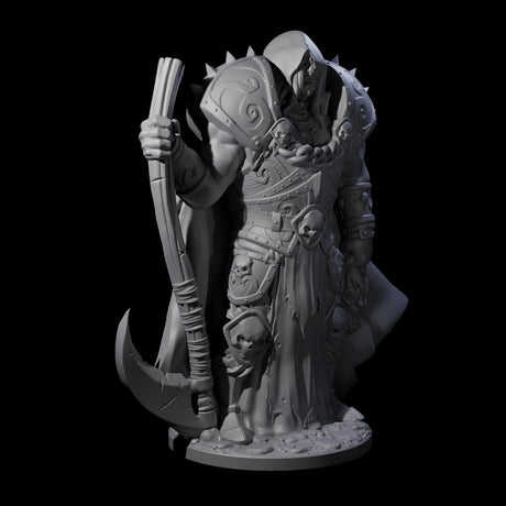 Warrior Lich Necromancer Miniature for Dungeons and Dragons, Pathfinder or other TTRPGs