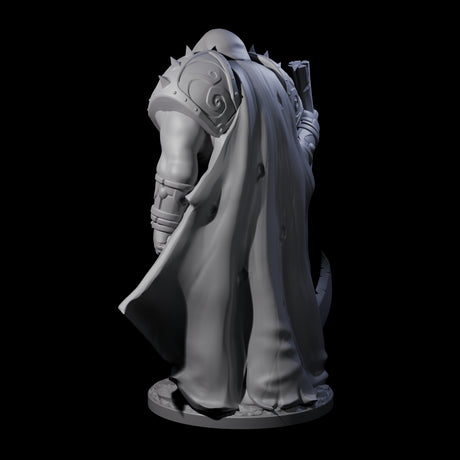Warrior Lich Necromancer Miniature for Dungeons and Dragons, Pathfinder or other TTRPGs