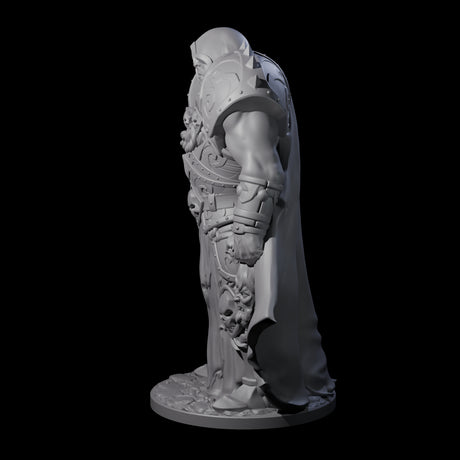 Warrior Lich Necromancer Miniature for Dungeons and Dragons, Pathfinder or other TTRPGs