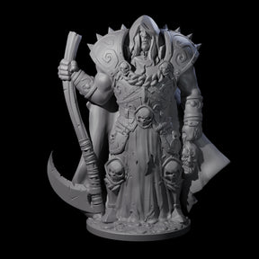 Warrior Lich Necromancer Miniature for Dungeons and Dragons, Pathfinder or other TTRPGs