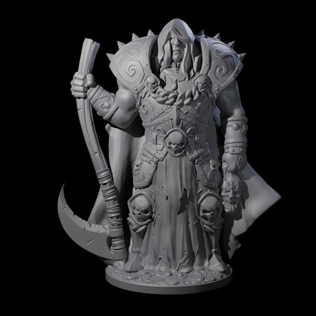 Warrior Lich Necromancer Miniature for Dungeons and Dragons, Pathfinder or other TTRPGs