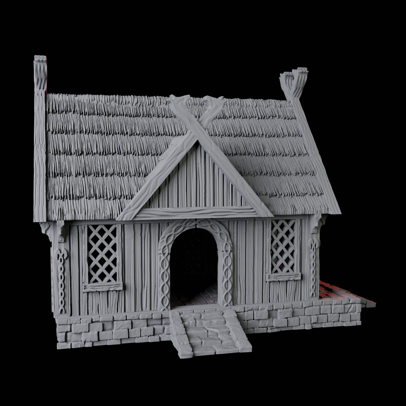 Warrior's House - Saxonia Miniature for Dungeons and Dragons, Pathfinder or other TTRPGs