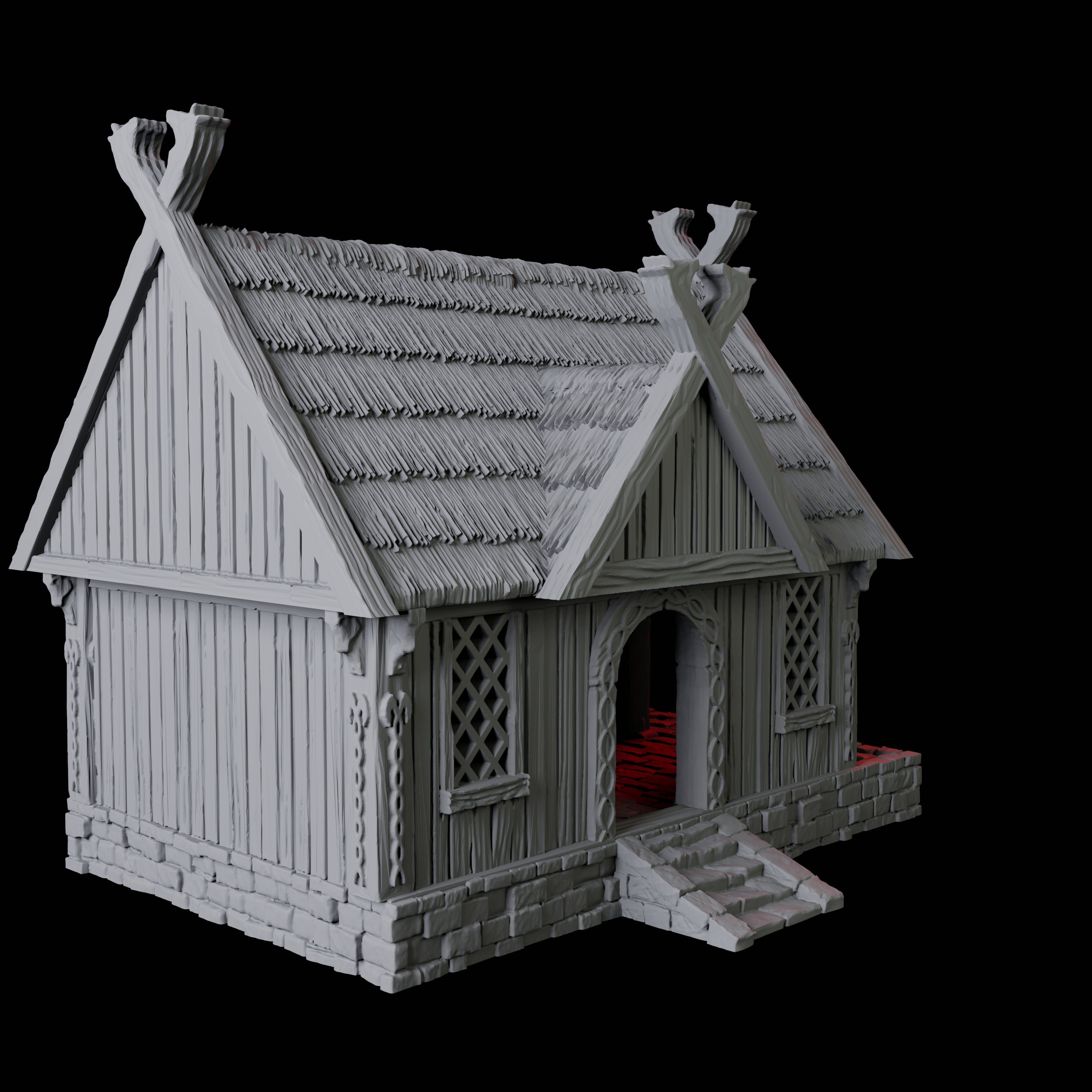 Warrior's House - Saxonia Miniature for Dungeons and Dragons