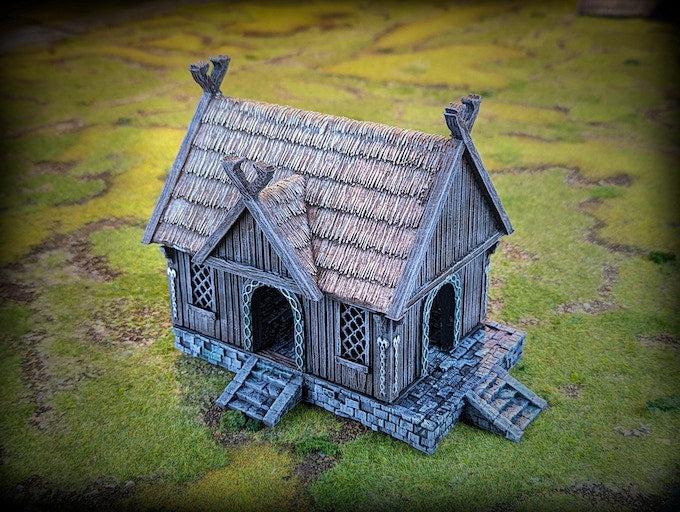 Warrior's House - Saxonia Miniature for Dungeons and Dragons, Pathfinder or other TTRPGs