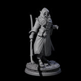 Wary Elf Traveller Miniature for Dungeons and Dragons, Pathfinder or other TTRPGs