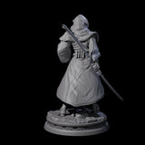 Wary Elf Traveller Miniature for Dungeons and Dragons, Pathfinder or other TTRPGs