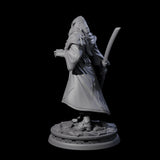 Wary Elf Traveller Miniature for Dungeons and Dragons, Pathfinder or other TTRPGs