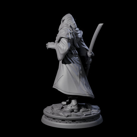 Wary Elf Traveller Miniature for Dungeons and Dragons, Pathfinder or other TTRPGs