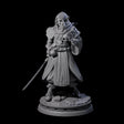 Wary Elf Traveller Miniature for Dungeons and Dragons, Pathfinder or other TTRPGs