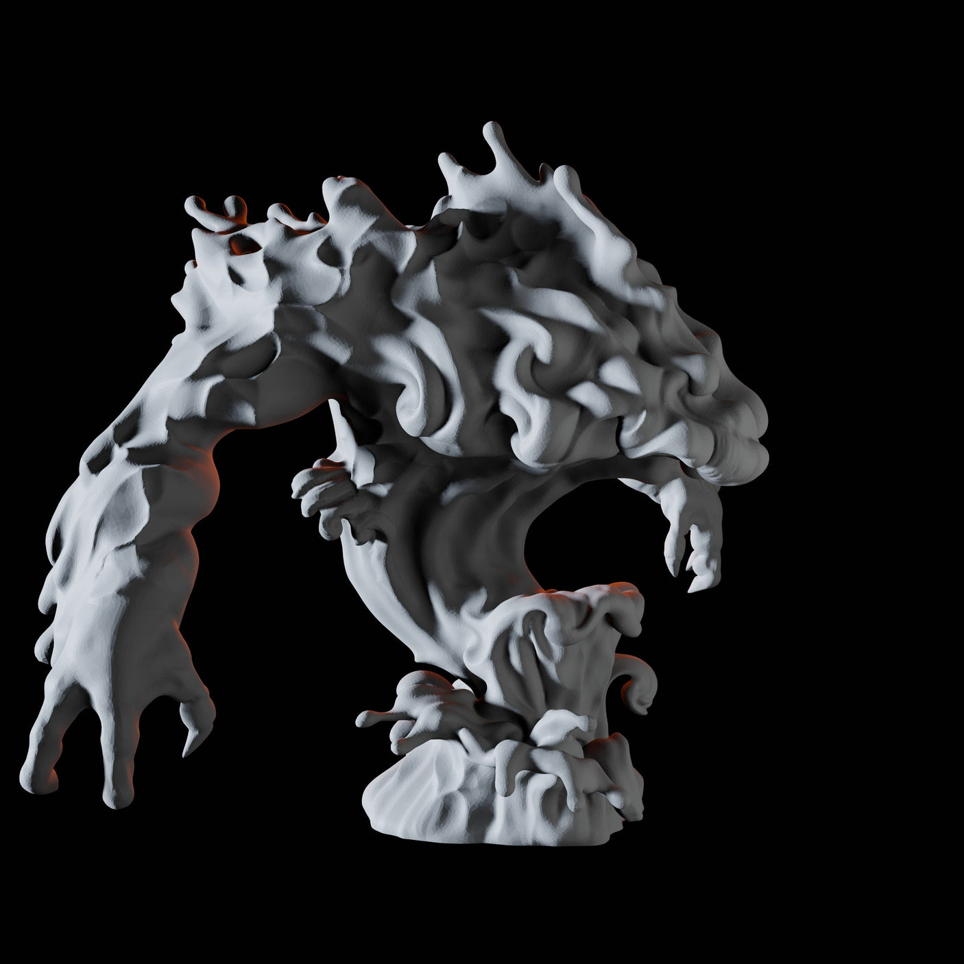 Water Elemental A Miniature for Dungeons and Dragons, Pathfinder or other TTRPGs