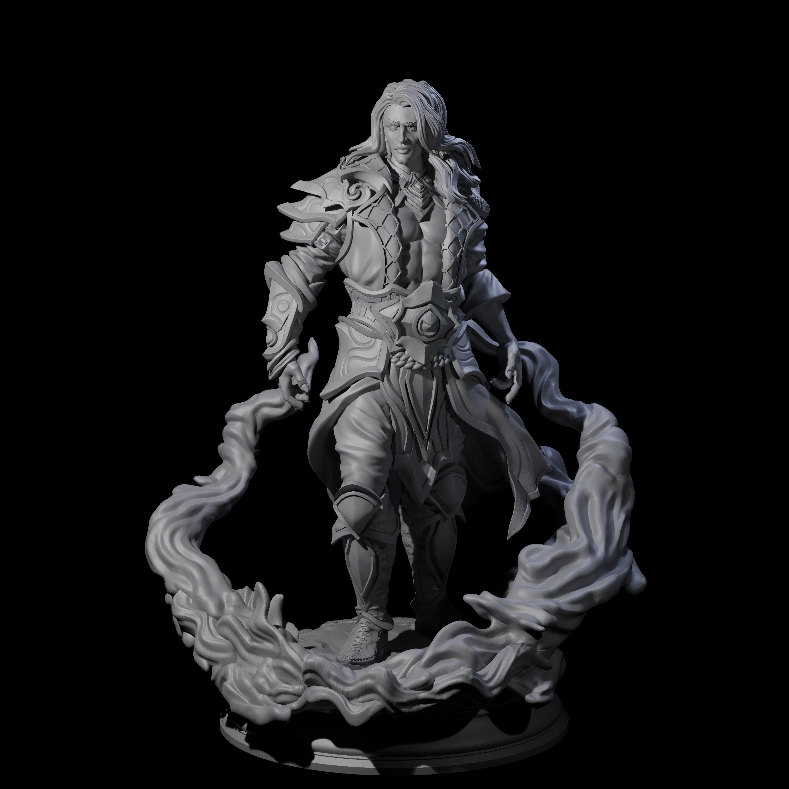 Water Elemental Mage Miniature for Dungeons and Dragons, Pathfinder or other TTRPGs