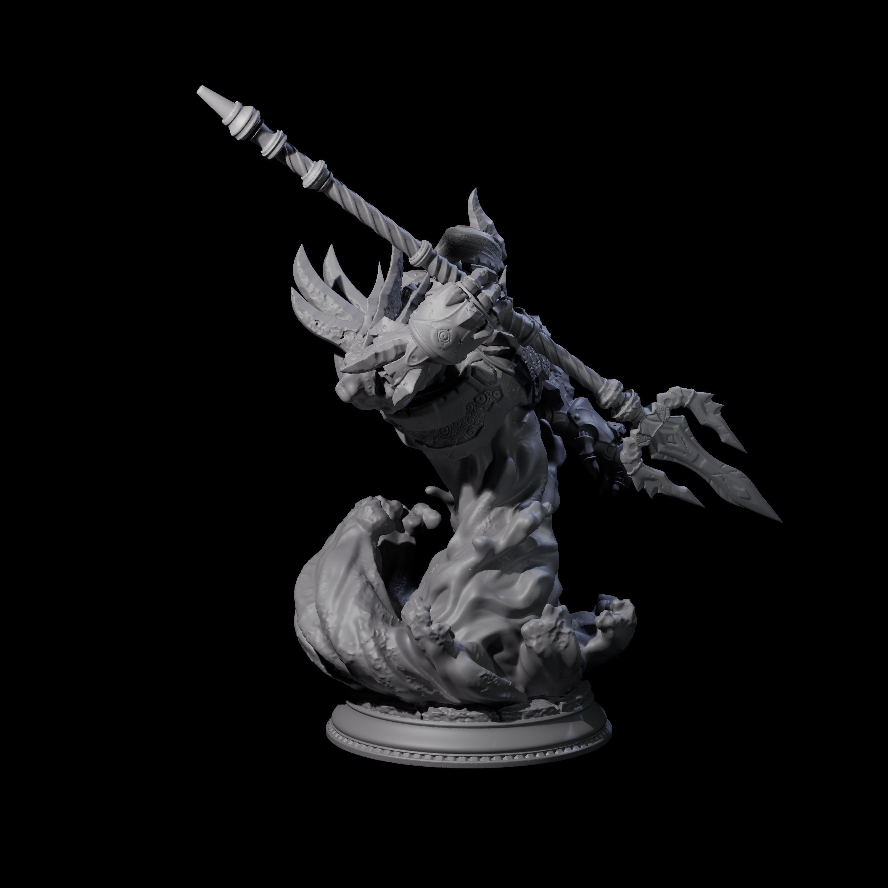 Water Myrmidon Miniature for Dungeons and Dragons, Pathfinder or other TTRPGs