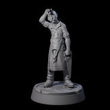 Weary Human Ship Doctor Miniature for Dungeons and Dragons, Pathfinder or other TTRPGs