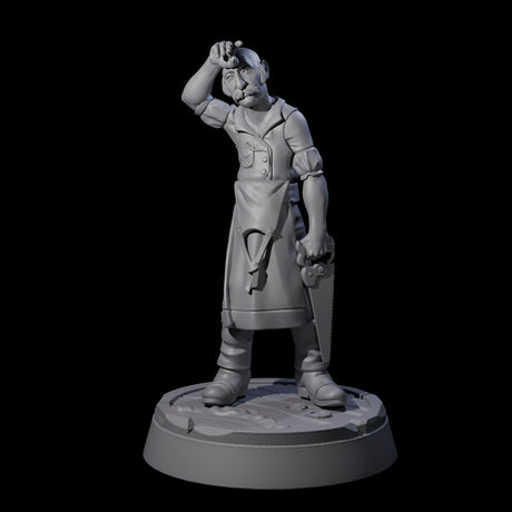 Weary Human Ship Doctor Miniature for Dungeons and Dragons, Pathfinder or other TTRPGs