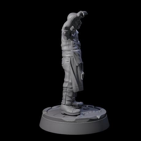 Weary Human Ship Doctor Miniature for Dungeons and Dragons, Pathfinder or other TTRPGs