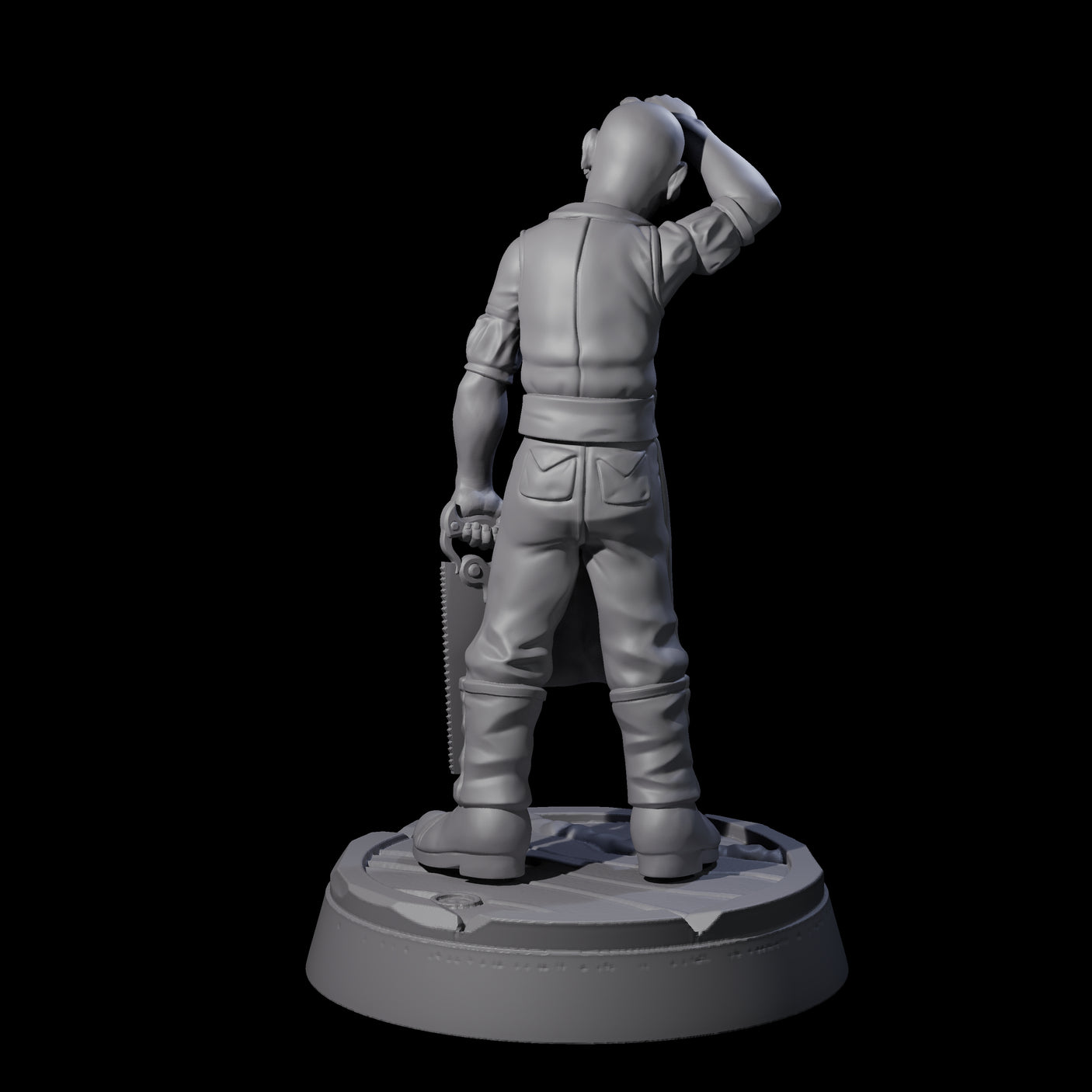 Weary Human Ship Doctor Miniature for Dungeons and Dragons, Pathfinder or other TTRPGs
