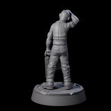 Weary Human Ship Doctor Miniature for Dungeons and Dragons, Pathfinder or other TTRPGs