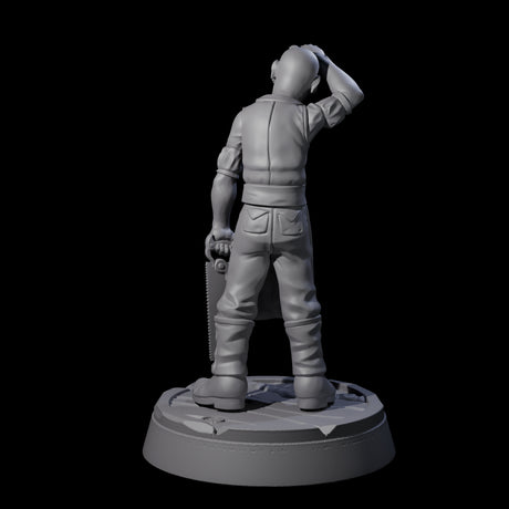 Weary Human Ship Doctor Miniature for Dungeons and Dragons, Pathfinder or other TTRPGs