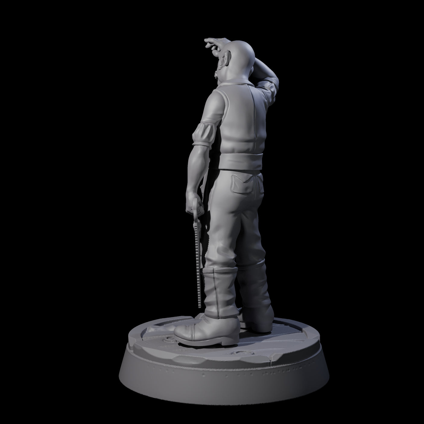Weary Human Ship Doctor Miniature for Dungeons and Dragons, Pathfinder or other TTRPGs