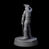 Weary Human Ship Doctor Miniature for Dungeons and Dragons, Pathfinder or other TTRPGs