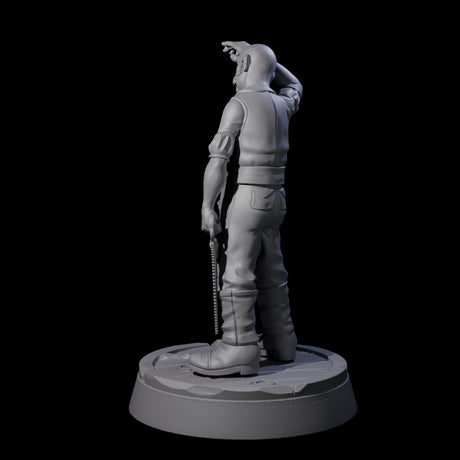 Weary Human Ship Doctor Miniature for Dungeons and Dragons, Pathfinder or other TTRPGs