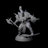 Weathered Human Barbarian Miniature for Dungeons and Dragons, Pathfinder or other TTRPGs