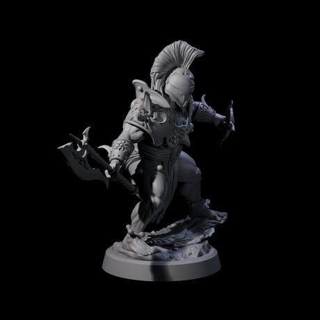 Weathered Human Barbarian Miniature for Dungeons and Dragons, Pathfinder or other TTRPGs