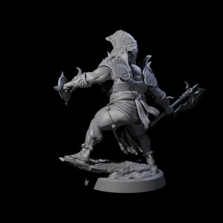 Weathered Human Barbarian Miniature for Dungeons and Dragons, Pathfinder or other TTRPGs