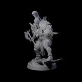 Weathered Human Barbarian Miniature for Dungeons and Dragons, Pathfinder or other TTRPGs