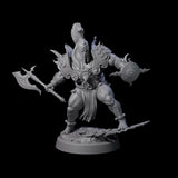 Weathered Human Barbarian Miniature for Dungeons and Dragons, Pathfinder or other TTRPGs