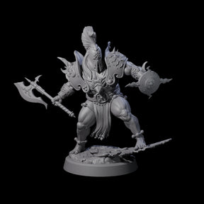 Weathered Human Barbarian Miniature for Dungeons and Dragons, Pathfinder or other TTRPGs