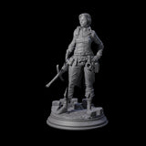 Weathered Human Ranger Miniature for Dungeons and Dragons, Pathfinder or other TTRPGs