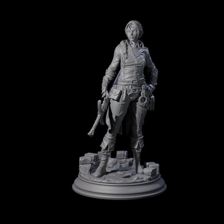 Weathered Human Ranger Miniature for Dungeons and Dragons, Pathfinder or other TTRPGs