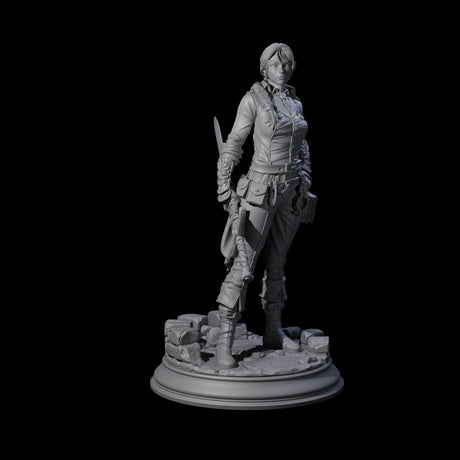 Weathered Human Ranger Miniature for Dungeons and Dragons, Pathfinder or other TTRPGs