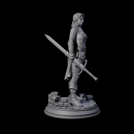Weathered Human Ranger Miniature for Dungeons and Dragons, Pathfinder or other TTRPGs