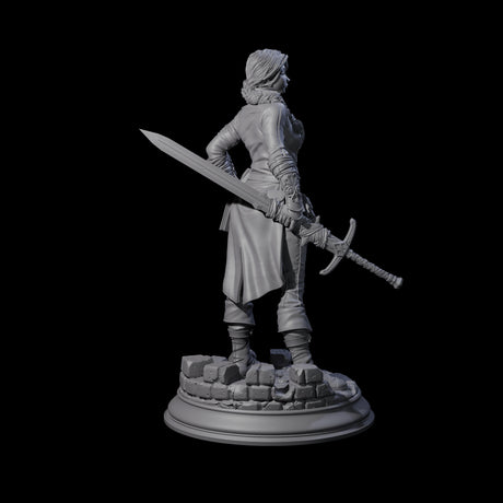Weathered Human Ranger Miniature for Dungeons and Dragons, Pathfinder or other TTRPGs