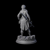 Weathered Human Ranger Miniature for Dungeons and Dragons, Pathfinder or other TTRPGs