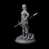 Weathered Human Ranger Miniature for Dungeons and Dragons, Pathfinder or other TTRPGs