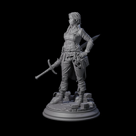 Weathered Human Ranger Miniature for Dungeons and Dragons, Pathfinder or other TTRPGs