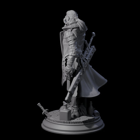 Weathered Human Veteran Miniature for Dungeons and Dragons, Pathfinder or other TTRPGs