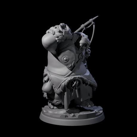 Weathered Walrus Fisherman Miniature for Dungeons and Dragons, Pathfinder or other TTRPGs