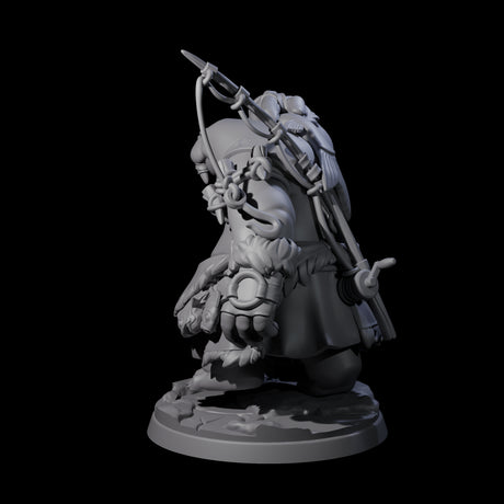 Weathered Walrus Fisherman Miniature for Dungeons and Dragons, Pathfinder or other TTRPGs
